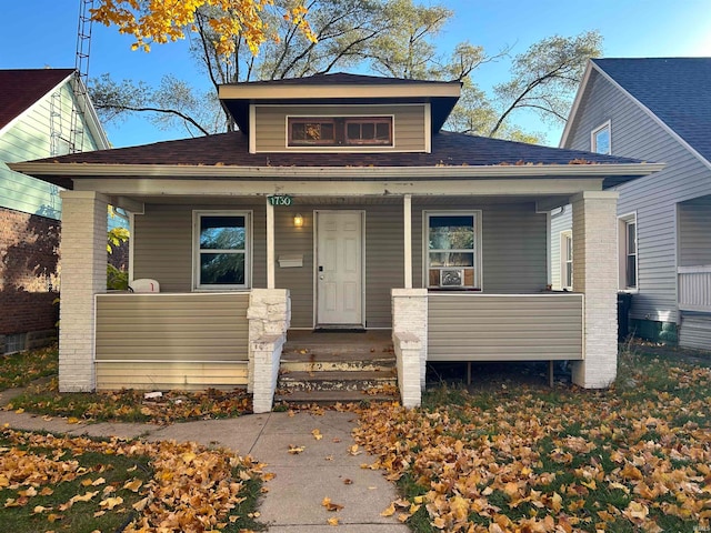 bungalow-style home with a porch