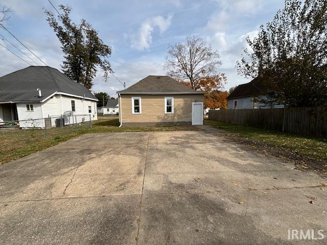 view of back of property