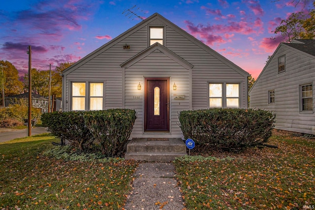 view of bungalow-style house