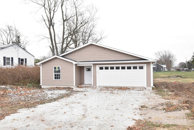 view of front of home with an attached garage