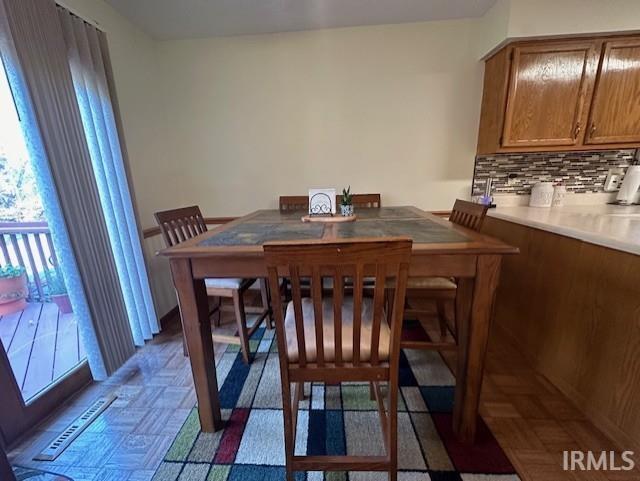 view of dining room