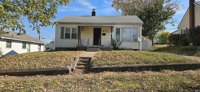 bungalow featuring a porch