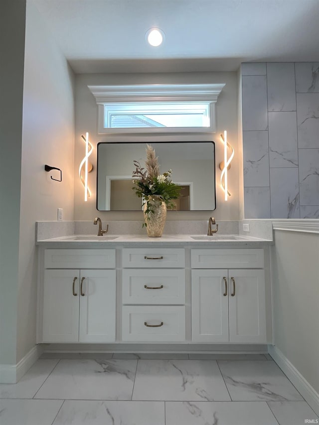 bathroom featuring vanity