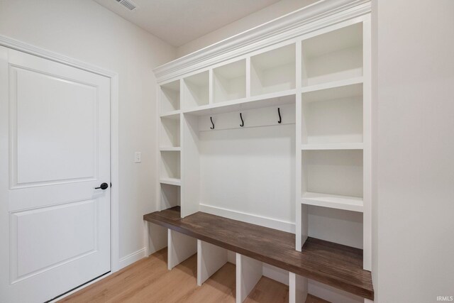 4848 Abbeyville Dr, Lafayette, IN 47909 - mudroom featuring light wood-type flooring and baseboards