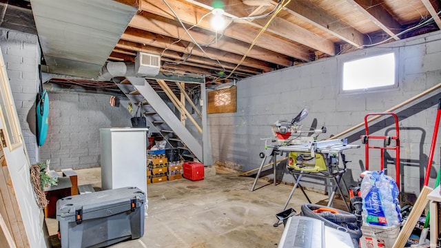 201 S 1st St, Holland, IN 47541 - below grade area with stairs