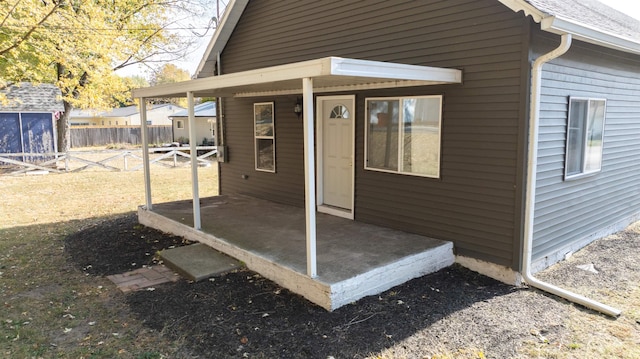 exterior space featuring a patio