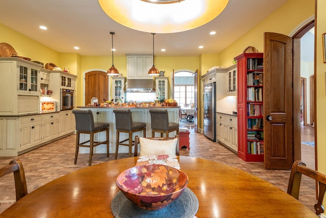 view of dining space