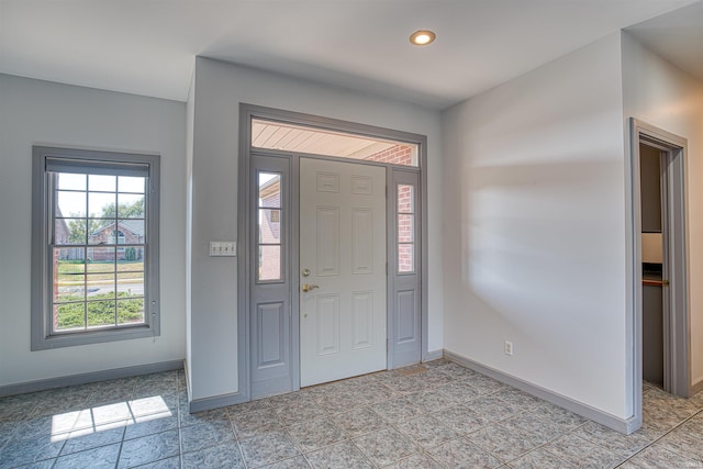 view of foyer entrance