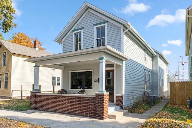 view of front facade with a porch