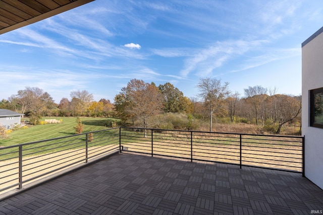 view of patio / terrace with a balcony