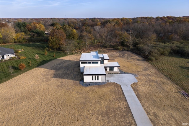 bird's eye view featuring a rural view