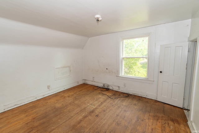 1815 Elwood Ave, South Bend, IN 46628 - additional living space featuring hardwood / wood-style flooring and vaulted ceiling