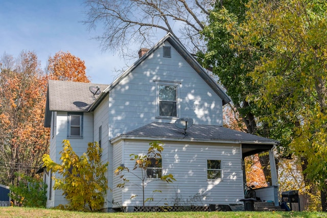 view of rear view of house