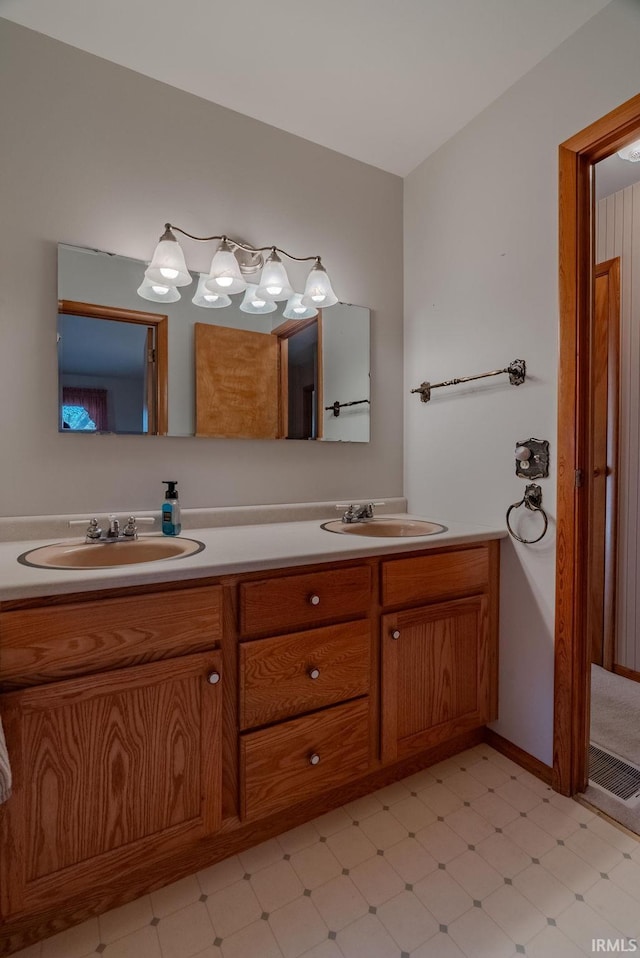 bathroom with vanity