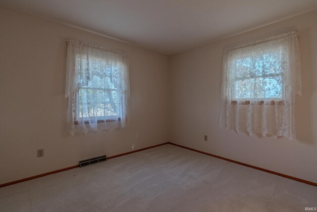 view of carpeted empty room