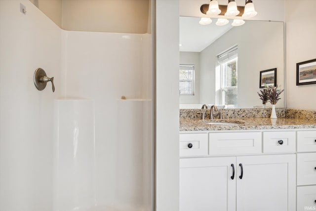313 Tiger Ct, New Carlisle, IN 46552 - bathroom with a shower and vanity