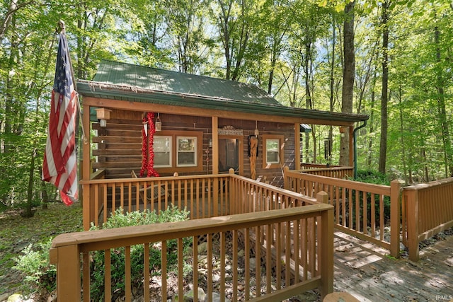 3210 Cedar Gap Ln, Birdseye, IN 47513 - view of deck