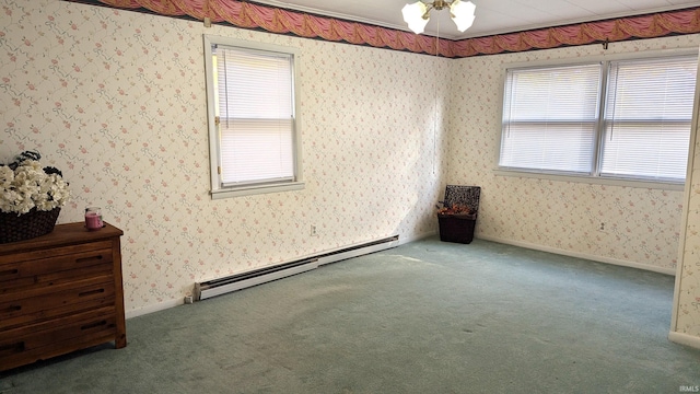 1911 Kroemer Rd, Fort Wayne, IN 46808 - carpeted spare room featuring a healthy amount of sunlight and baseboard heating