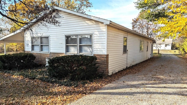 view of property exterior