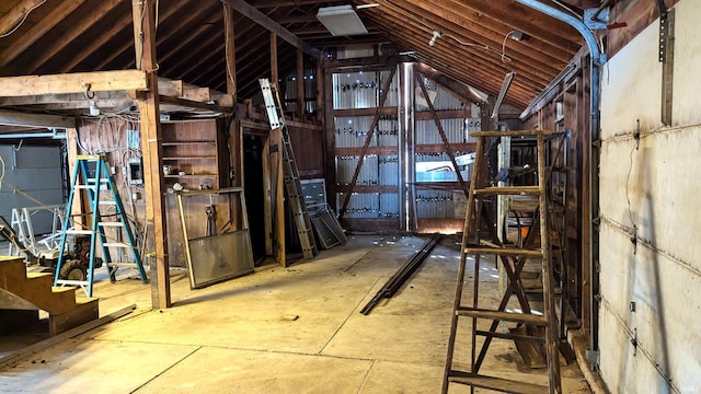 view of attic