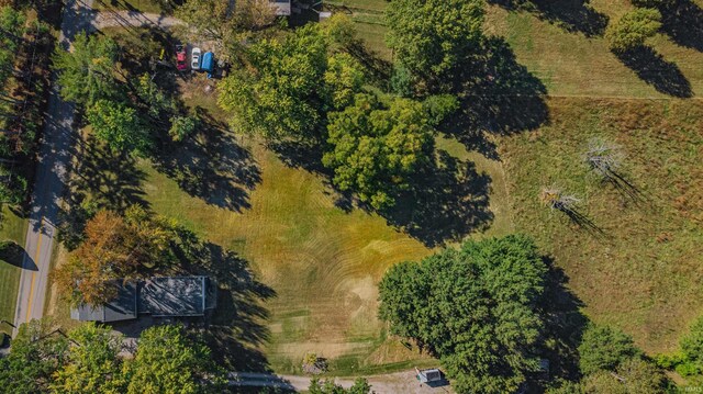 bird's eye view featuring a rural view