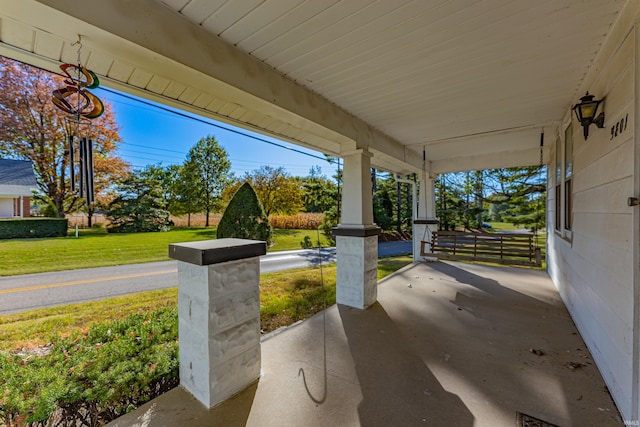 view of patio / terrace with a porch