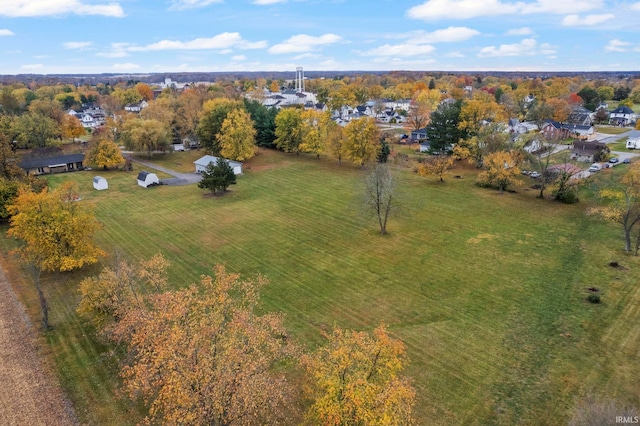 aerial view featuring a rural view