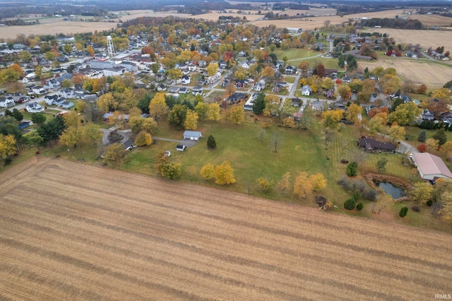 aerial view featuring a rural view