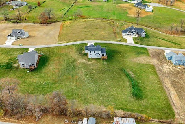 drone / aerial view featuring a rural view