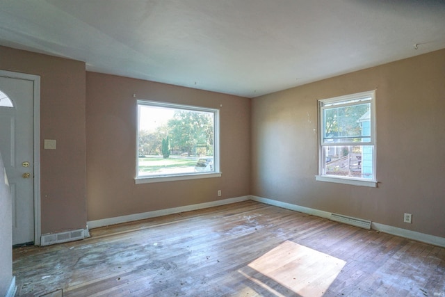 interior space featuring light hardwood / wood-style flooring