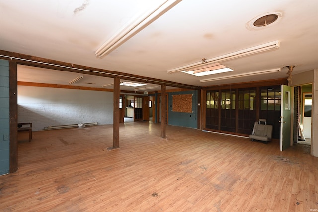 interior space with light wood-type flooring