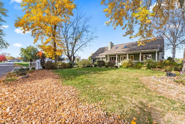 exterior space featuring covered porch