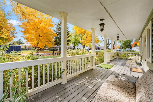 view of wooden terrace