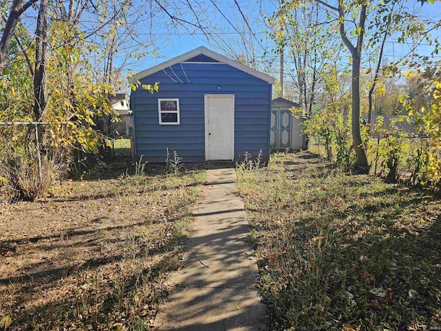 view of outbuilding