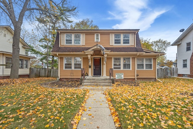 view of front of home