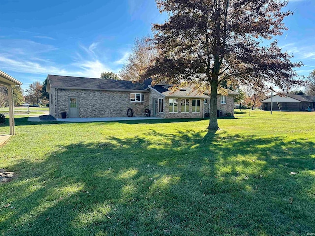 exterior space featuring a yard