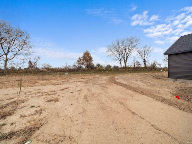 view of street with a rural view