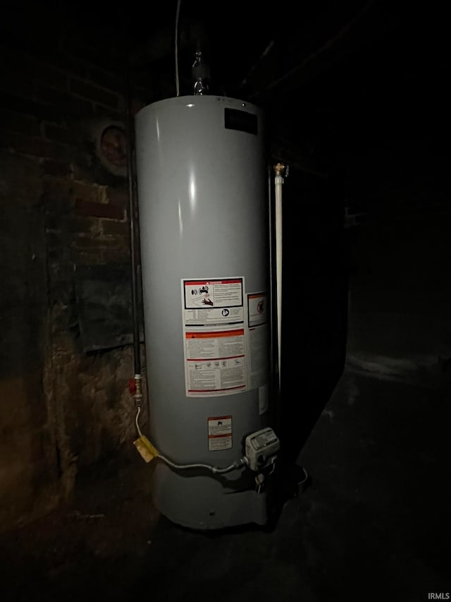 utilities featuring gas water heater