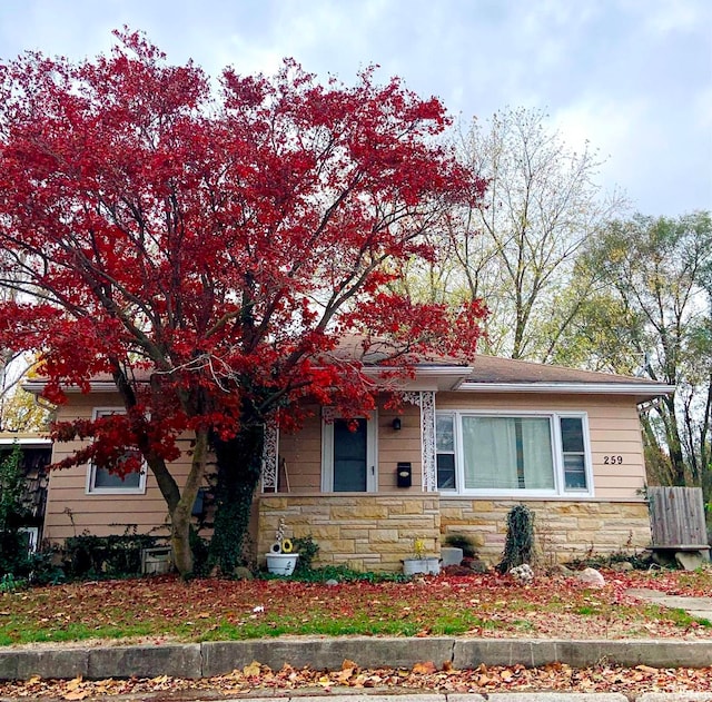 view of front of home