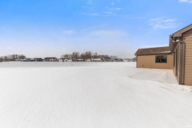 view of snowy yard