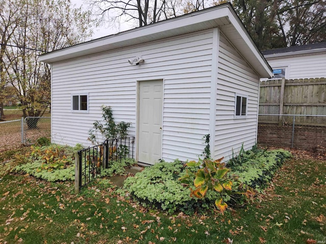 view of outbuilding