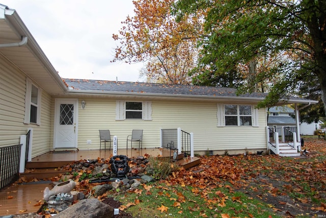 view of rear view of house