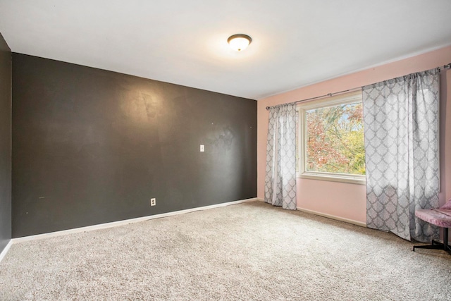 view of carpeted empty room