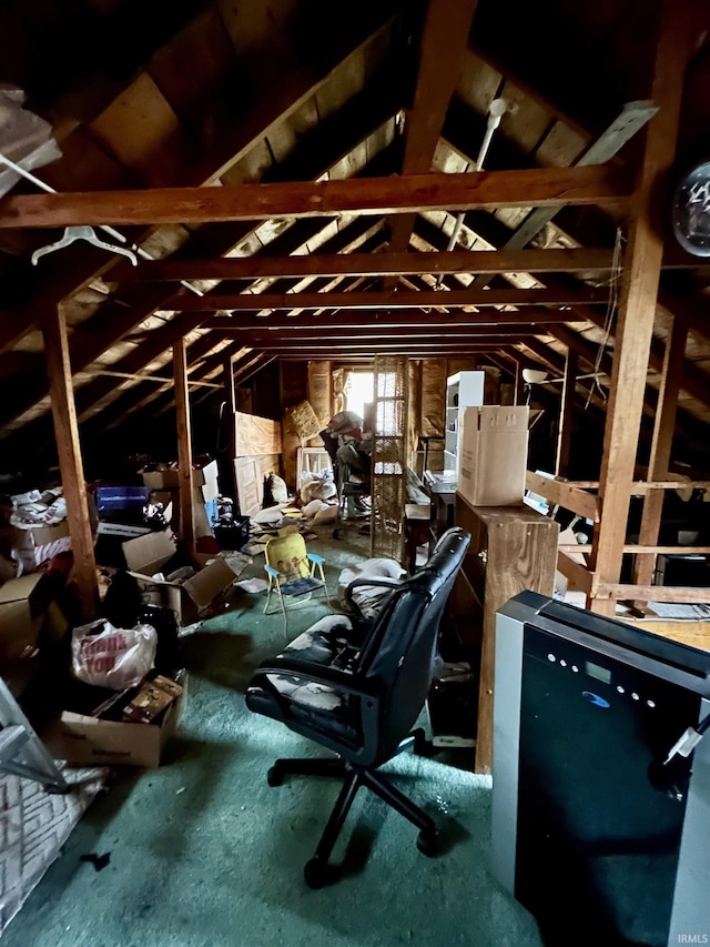 view of attic