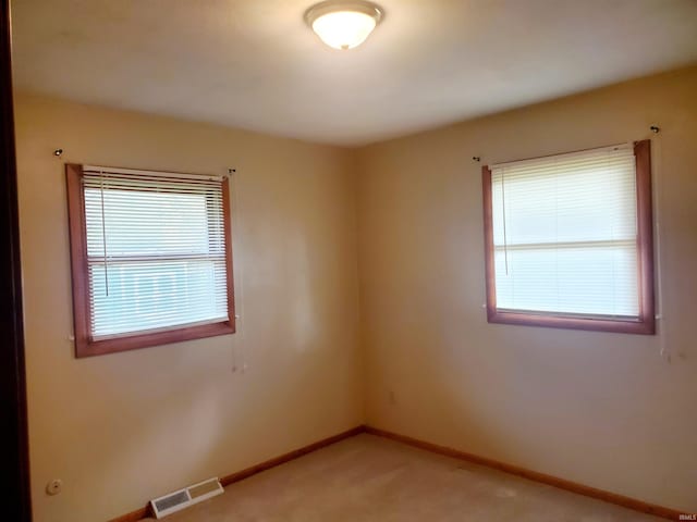 view of carpeted empty room