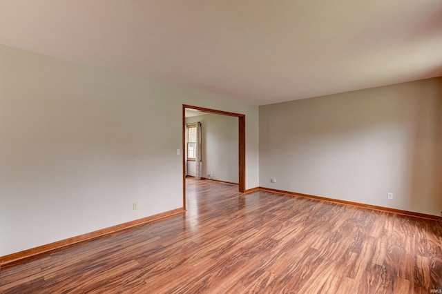 unfurnished room featuring light hardwood / wood-style floors