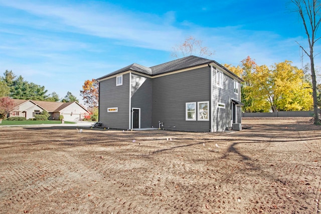 view of rear view of property