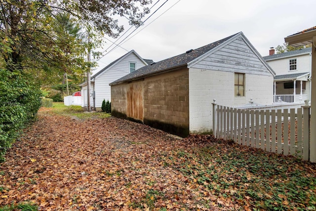 view of side of home