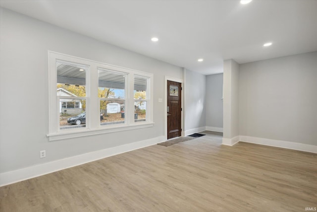 entrance foyer featuring light hardwood / wood-style floors