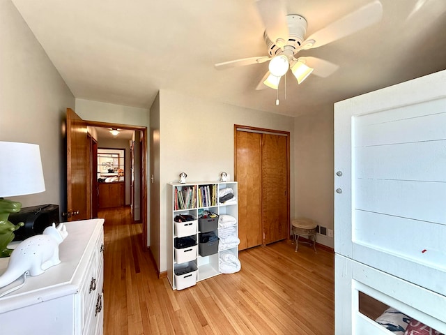 interior space featuring light wood-type flooring